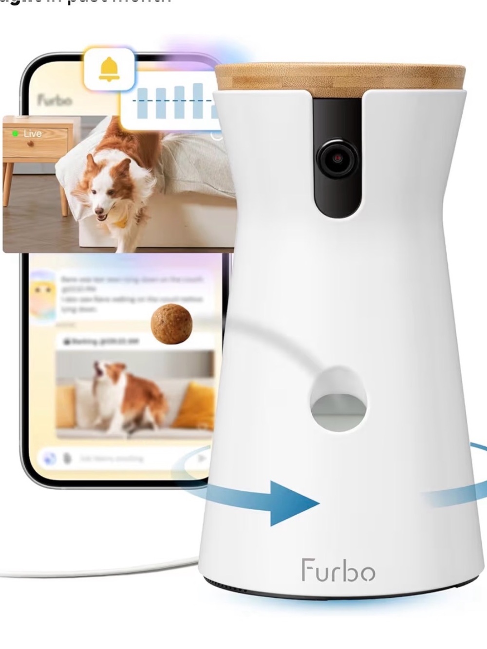 NIB Furbo 360 Degree Dog Camera with Pet Treat Toss